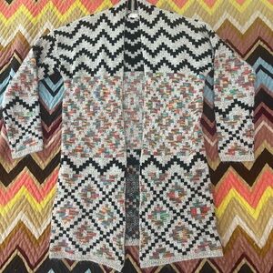 Debut Black and White Knit Cardigan